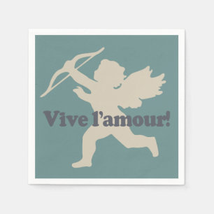 Vive L'amour Cupid Papierservietten