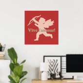 Vive L'amour Cupid Poster (Heimbüro)