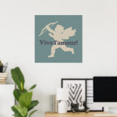 Vive L'amour Cupid Poster (Heimbüro)