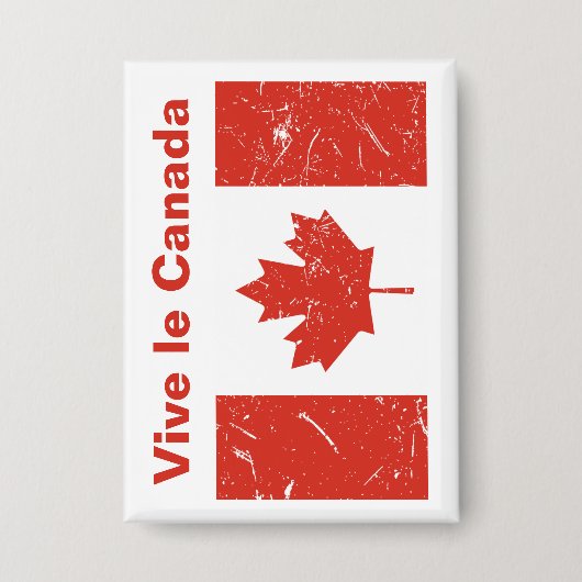 Vive le Canada Button (Vorderseite)