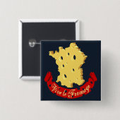 Vive le Fromage Button (Vorne & Hinten)