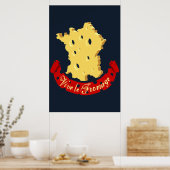 Vive le Fromage Poster (Küche)