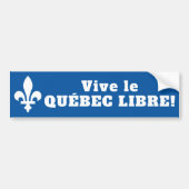 Vive le Québec libre! Autoaufkleber (Vorne)