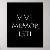 Vive memor leti poster (Vorne)