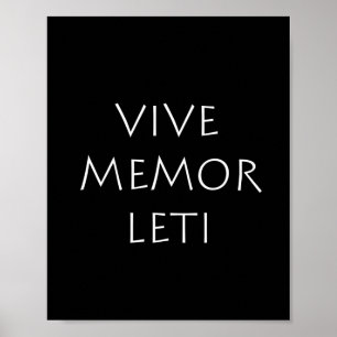 Vive memor leti poster