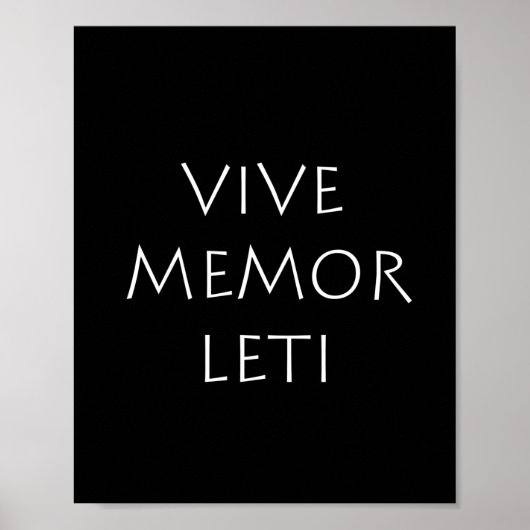 Vive memor leti poster (Vorne)