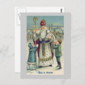 "Vive St. Nicolas" Vintages Französisch Postkarte (Vorne/Hinten)