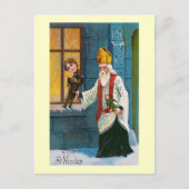 "Vive St. Nicolas" Vintages Französisch Postkarte (Vorderseite)