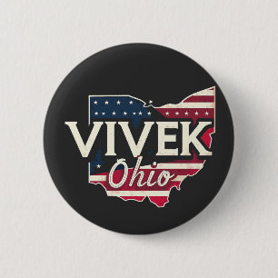 Vivek Ohio 2026 Gouverneur Republikanischer Amerik Button