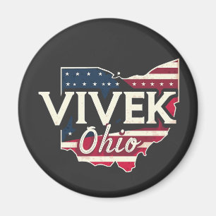 Vivek Ohio 2026 Gouverneur Republikanischer Amerik Magnet