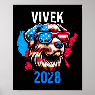 Vivek Ramaswamy 2028 Präsidentschaftswahl Republik Poster