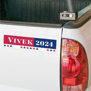 Vivek Ramaswamy für Präsident 2024 Red White Blue Autoaufkleber