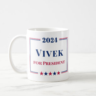 Vivek Ramaswamy für Präsident 2024 Red White Blue Kaffeetasse