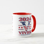 Vivek Ramaswamy für Präsident Tasse (VorderseiteRechts)