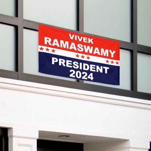Vivek Ramaswamy Präsident 2024 Banner (Äußeres Gebäude)