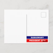 Vivek Ramaswamy Präsident 2024 Postkarte (Rückseite)