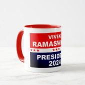 Vivek Ramaswamy Präsident 2024 Tasse (Vorderseite Links)
