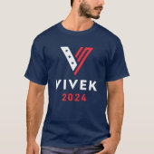 Vivek Ramaswamy Präsidentschaftswahl 2024 T-Shirt (Vorderseite)