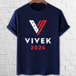 Vivek Ramaswamy Präsidentschaftswahl 2024 T-Shirt<br><div class="desc">Vivek Ramaswamy 2024 T - Shirt für die Präsidentenwahl</div>