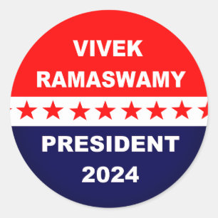 Vivek Ramaswamy President 2024 Runder Aufkleber