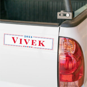 Vivek US-Präsident 2024 Wahl Rot Blau Weiß Autoaufkleber