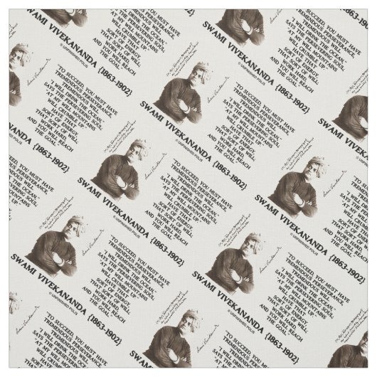 Vivekananda erfolgreich haben Durchhaltevermögen w Stoff (Muster)