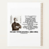 Vivekananda Jede Seele ist potenziell göttlich Sei Planer (Rückseite)