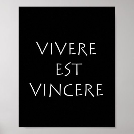 Vivere est vincere poster (Vorne)