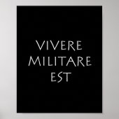 Vivere militare est poster (Vorne)