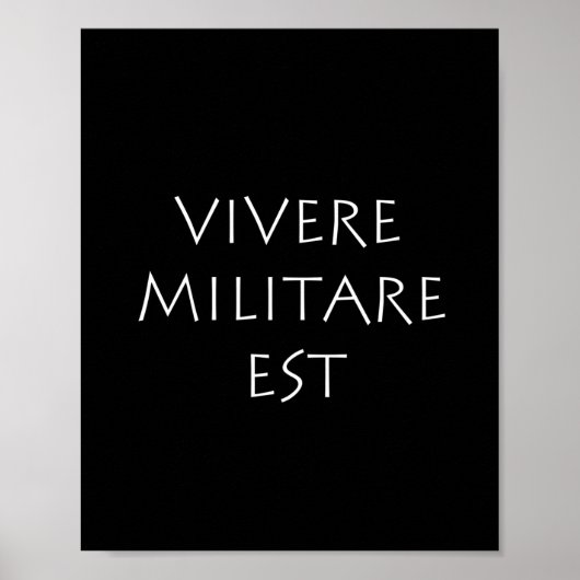 Vivere militare est poster (Vorne)