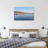 Viverone See auf Leinwand drucksvoll (Insitu (Schlafzimmer))