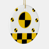 Viverzweigte Crash-Testmarkierungen Keramik Ornament (Rechts)