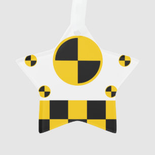 Viverzweigte Crash-Testmarkierungen Ornament