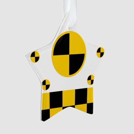 Viverzweigte Crash-Testmarkierungen Ornament (Vorderseite)