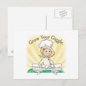 Vivi LeDish™ Ihre Giggle™ Postkarte wachsen lassen (Vorne/Hinten)