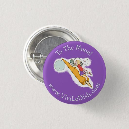 Vivi LeDish™ zum Mond-Button Button (Vorne & Hinten)