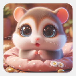 ‚Vivi‘ Quadratischer Aufkleber