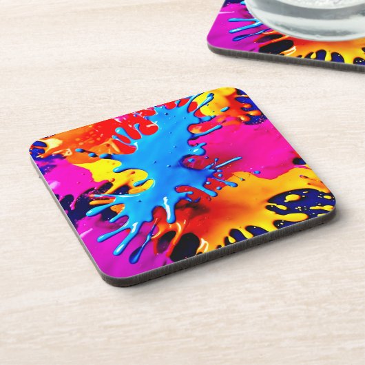 Viviale Farbtupfer Getränkeuntersetzer (Linke Seite)