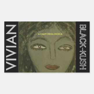 VIVIAN BLACK KUSH RECHTECKIGER AUFKLEBER