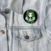 "Vivian" Cybergoth dunkler industrieller Button (Beispiel)
