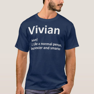 VIVIAN Definition Personalisiert Name Funny Gift T-Shirt