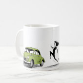 Vivian "erhalten zurück hier!" Tasse - Kunst durch (Vorderseite Links)