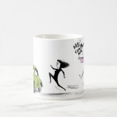 Vivian "erhalten zurück hier!" Tasse - Kunst durch (Mittel)