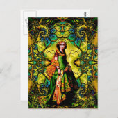 Vivian, Göttin der Waldmystik Postkarte (Vorne/Hinten)