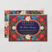 VIVIAN I: Details zur Hochzeitkarte Begleitkarte (Vorne/Hinten)