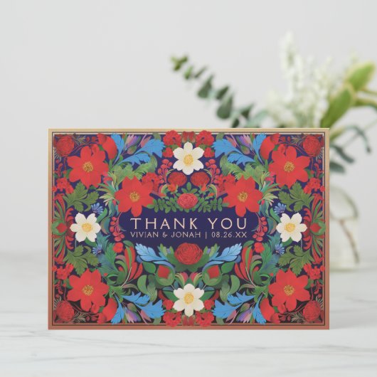 VIVIAN I - Hochzeit danke Ihnen Karten groß (Stehend Vorderseite)