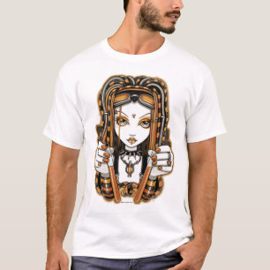 "Vivian" MandarineCyber Goth feenhafter Kunst-T - T-Shirt