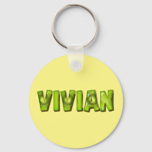 Vivian Name Kiwi Design Schlüsselanhänger