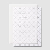 Vivian Simple Elegant Wedding Save the Date Pergament Einladungen (Versetzt (Einladung))