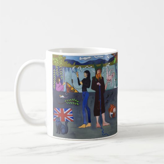 Vivian u. Ki Towpath-Tasse - Kunst durch Sydney Kaffeetasse (Links)